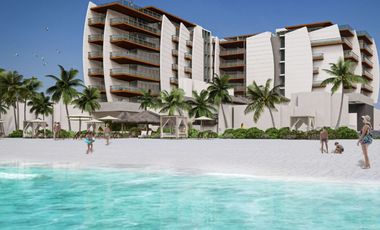 Penthouse con alberca y rooftop, frente al mar, pre-venta Playa del Carmen.