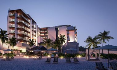 Penthouse con alberca y rooftop, frente al mar, pre-venta Playa del Carmen.