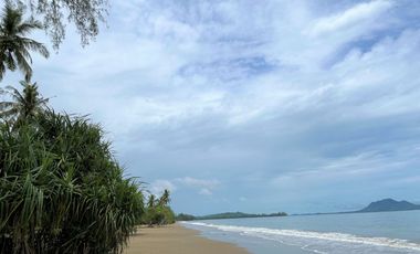 5 rai beachfront land on private beach for sale in Hadyao, Krabi