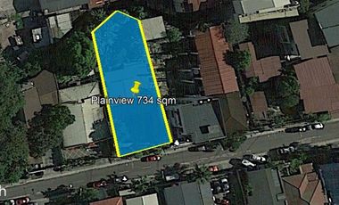 PLAINVIEW MANDALUYONG RESIDENTIAL LOT WITH OLD BUNGALOW HOUSE @ 734 SQM