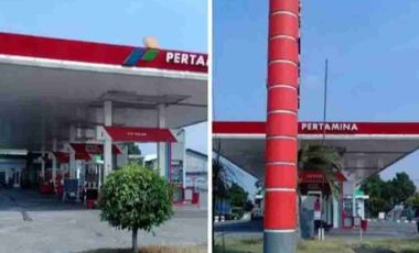 dijual SPBU di jalan raya prambon