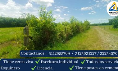 SE VENDE LOTE VEREDA EL BARRANCO