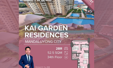 Kai Garden Residences 2BR Two Bedroom Near Makati CBD and A. Boni Ave. FOR SALE C097