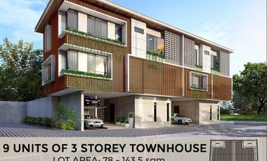 9 Units of 3-Storey Townhouse 3-Bedrooms, 4-T&B near Quiapo Manila  (Pre-Selling)