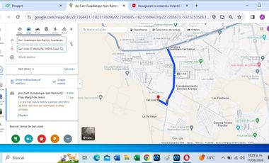 SE VENDE TERRENO CAMPESTRE POR CARRETERA SAN RAMÓN-GUADALAUPE ZACATECAS.