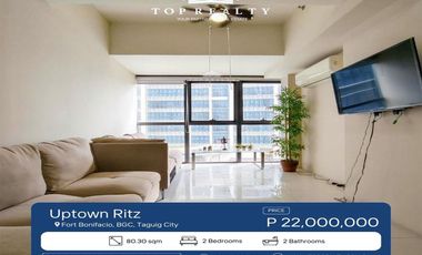 2 Bedroom Condo for Sale in Uptown Ritz, BGC, Taguig City