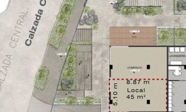 Local Comercial en Av. Calzada Central