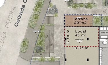 Local Comercial en Av. Calzada Central