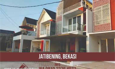 DIJUAL Rumah Cluster Bekasi Pondok Gede 2 Lantai Dekat Tol Jatiasih Tol Jatiwarna Jatirahayu Mewah