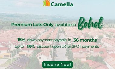 Premium Lot For Sale in Camella Homes Bohol located in Bool Tagbilaran, Bohol