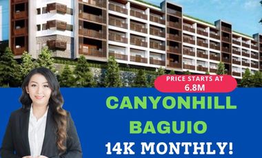 14k monthly preselling Condo in baguio vista canyonhill rfo2024