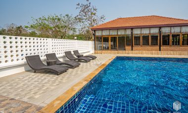 More-023PS Thai teak house for sale in Chiang Mai With swimming pool, Yard , vegetable plot , Near San Kamphaeng Market, San Kamphaeng District, Chian