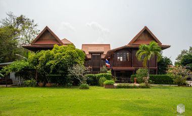 More-023PS Thai teak house for sale in Chiang Mai With swimming pool, Yard , vegetable plot , Near San Kamphaeng Market, San Kamphaeng District, Chian