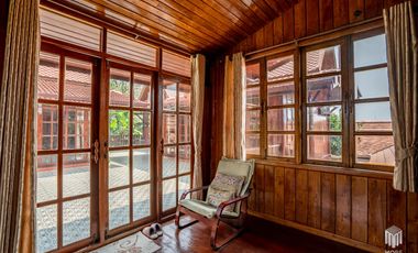 More-023PS Thai teak house for sale in Chiang Mai With swimming pool, Yard , vegetable plot , Near San Kamphaeng Market, San Kamphaeng District, Chian