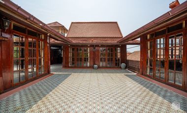 More-023PS Thai teak house for sale in Chiang Mai With swimming pool, Yard , vegetable plot , Near San Kamphaeng Market, San Kamphaeng District, Chian