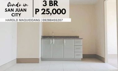 Bare 3 Bedroom 60 sqm Corner in New Manila near LRT 2 Gilmore Station