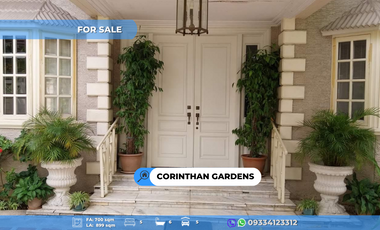 CORINTHIAN GARDENS 899SQM| 5BR FULLY FURNISHED HOUSE AND LOT | FOR SALE