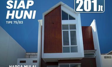 DIJUAL RUMAH SIAP HUNI PASTEUR BANDUNG CIMAHI DEKAT STASIUN CIMINDI 2 LANTAI MURAH