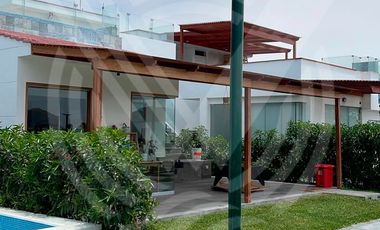 CASI DE ESTRENO!!! CASA AMOBLADA EN CONDOMINIO DE CHOCALLA KM 92.5 (CAMPO Y PLAYA)