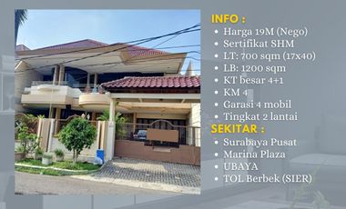 Rumah Margorejo Surabaya Timur dkt Plaza Marina UBAYA Rungkut Tenggilis Nginden