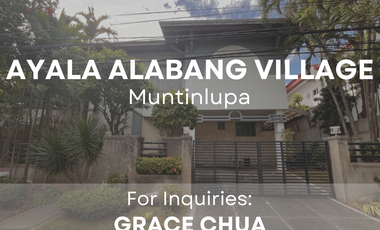 For Sale: Warm and Inviting House and Lot in Ayala Alabang Village, Muntinlupa