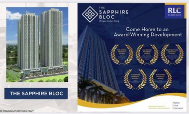 INVEST NOW BEFORE PRICE INCREASE BY FEB 1. 1 BEDROOM @36SQM @ SAPPHIRE BLOC BY: RLC