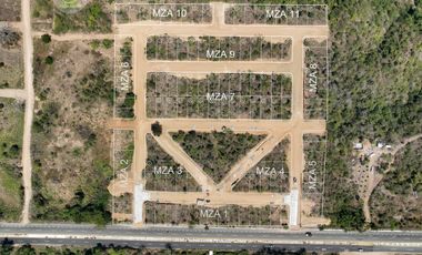 LOTES CON FRENTE DE CARRETERA, A 15 MIN. DE MAZUNTE 