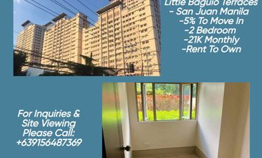 For Sale: Little Baguio Terraces 10% To Move in 10K Monthly Rent To Own