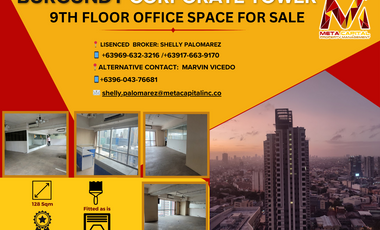 Office Space at Burgundy Corporate Tower Makati 9th Floor