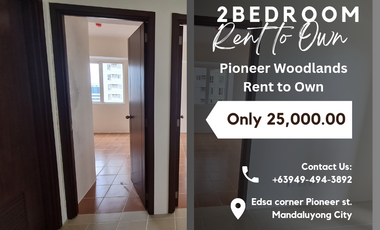 RFO 2BEDROOM 25K Monthly 🎉 No Bank Needed Rent to Own Condo in Pioneer Mandaluyong Boni