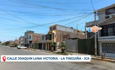 Venta de Casa de 3 pisos en La Tinguiña, con 175.88m2 de terreno y 432m2 construidos en la calle Joaquín Luna Victoria.