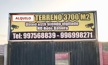 Alquilo de Terreno 3700 m2 en Sunampe Chincha