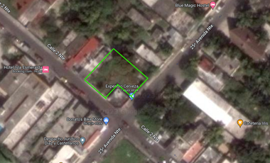 VENTA TERRENO EN ESQUINA MIXTO HABITACIONAL COMERCIAL 