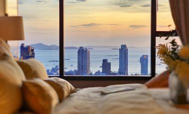For sale: A modern 2-bed, 2-bath condo on the 25th floor of Once Pattaya with spectacular sea views. Conveniently located near Terminal 21 Pattaya, Pattaya Beach, North Pattaya Road and Sukhumvit.