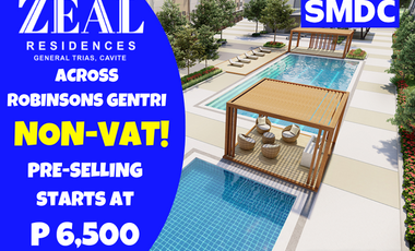Zeal Residences | 1 bedroom Condo Unit for sale - infront of Robinsons General Trias Cavite