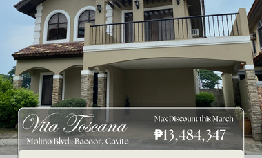3BR Discounted House And Lot For Sale, In Molino Blvd., Bacoor. Promo runs March of 2024