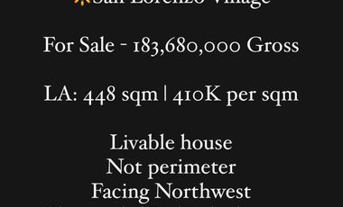 🔆San Lorenzo Village House For Sale | 410K / sqm