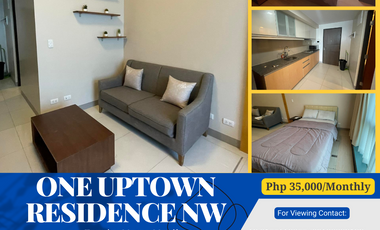 FOR RENT: 1 Bedroom Fully Furnished Unit in ONE UPTOW RESIDENCE NW