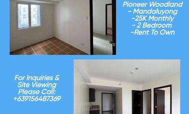 385K To Move in 2 Bedroom Condo in Mandaluyon near MRT, Greenfield,Accenture, MegaMall