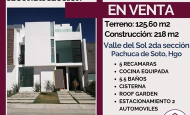 🔴EN VENTA🔴 💎💎Espectacular Casa en Valle del Sol Segunda Sección, Pachuca de Soto, Hgo💎💎