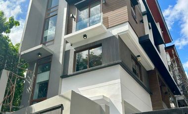 Brandnew 4-Storey Townhouse with Swimming Pool in Quezon City inside a Gated-Community near New Manila / Robinson Magnolia
