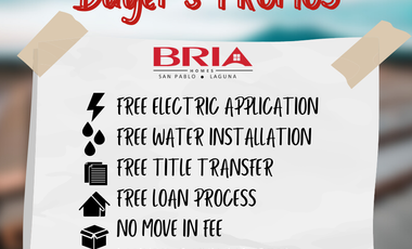 200K Discount, Early Move In. Ready For Occupancy Units. Affordable & Quality Homes @ Bria Homes San Pablo Near RX Garden Resort