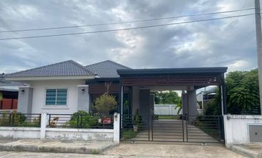 House sale, 2 bedrooms, 2 bathrooms, 63.8 sqWa., 1.95MB, free transfer, free gift, Grand Villa Village, Mueang District, Lamphun