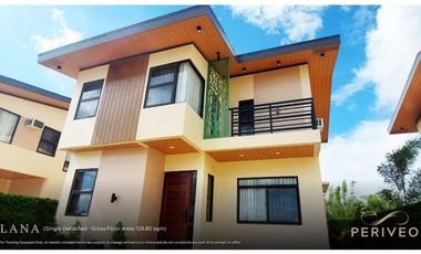 Upto 30 months Downpayment & ONLY 50,000 to Reserve for this Premium Single Detached House and Lot Unit @ Periveo Leisure Estates Along Lipa-Ibaan Road, Lipa City, Batangas