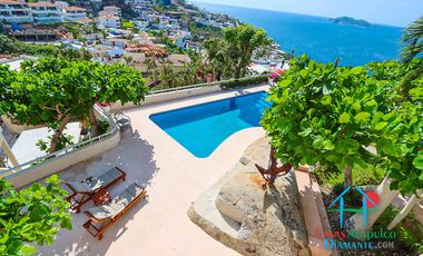Casa en renta vacacional con alberca e increíble vista al mar