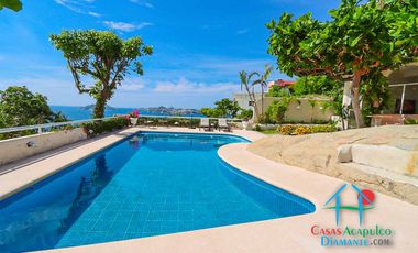 Casa en renta vacacional con alberca e increíble vista al mar