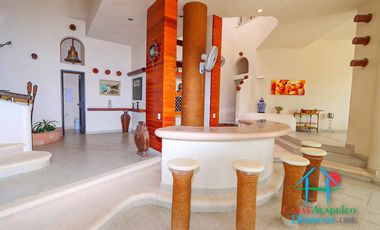 Casa en renta vacacional con alberca e increíble vista al mar