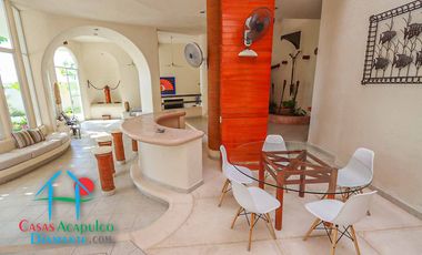 Casa en renta vacacional con alberca e increíble vista al mar