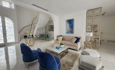 Samborondon, Renta de Casa Moderna 4 Dorm Amoblada con Piscina Vista Al Lago