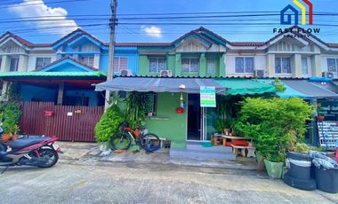 Pruksa 60 townhouse for sale Rangsit Bangpun on main road good house